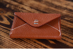 Handmade Mens Cool billfold Leather Wallet Men Small Card Slim Wallets Bifold for Men - iwalletsmen