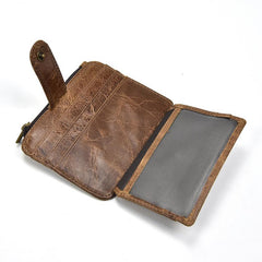 Cool Leather Mens Wallet Slim Wallet Card Front Pocket Wallet for Men - iwalletsmen