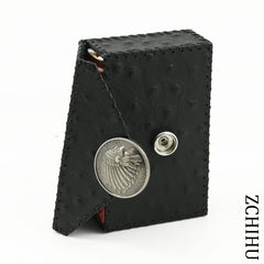 Cool Handmade Leather Mens Black Indian Cigarette Holder Case for Men - iwalletsmen