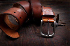 Genuine Leather Mens Leather Men Brown Black Belt for Men Cool Leather Belt
