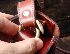 Genuine Leather Mens Cool Messenger Bag Briefcase Satchel Bag Bike Bag Cycling Bag for men