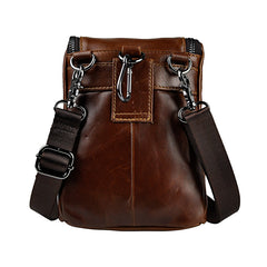 Leather Belt Pouch Mens Small Cases Waist Bag Hip Pack Belt Bag Fanny Pack Bumbag for Men