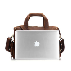 Genuine Leather Mens Cool Messenger Bag Work Bag Satchel Bag Briefcase Bag for men