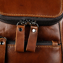Leather Belt Pouch Mens Small Cases Waist Bag Hip Pack Belt Bag Fanny Pack Bumbag for Men