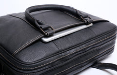 Genuine Leather Mens Cool Messenger Bag Briefcase Chest Bag Bike Bag Cycling Bag for men