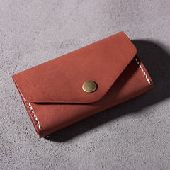 Handmade Leather Mens Cool billfold Wallet Card Holder Small Card Slim Wallets for Men - iwalletsmen