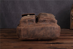 Genuine Leather Mens Cool Messenger Bag Work Bag Satchel Bag Briefcase Bag for men