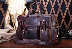 Genuine Leather Mens Cool Messenger Bag Work Bag Satchel Bag Briefcase Bag for men
