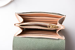 Handmade Leather Mens Cool billfold Wallet Card Holder Small Card Wallets for Men Women