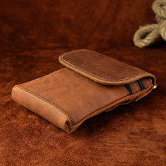 Leather Belt Pouch Mens Cases Waist Bag Hip Pack Belt Bag Fanny Pack Bumbag for Men