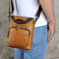 Leather Belt Pouch Mens Small Cases Waist Bag Hip Pack Belt Bag Fanny Pack Bumbag for Men