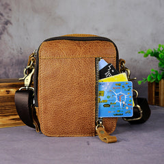 Leather Belt Pouch Mens Small Cases Waist Bag Hip Pack Belt Bag Fanny Pack Bumbag for Men
