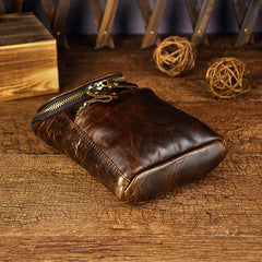 Leather Belt Pouch Mens Small Cases Waist Bag Hip Pack Belt Bag Fanny Pack Bumbag for Men