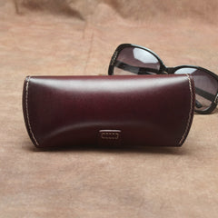 Handmade Mens Leather Glasses Case Glasses Box Glasses Holder For Men - iwalletsmen