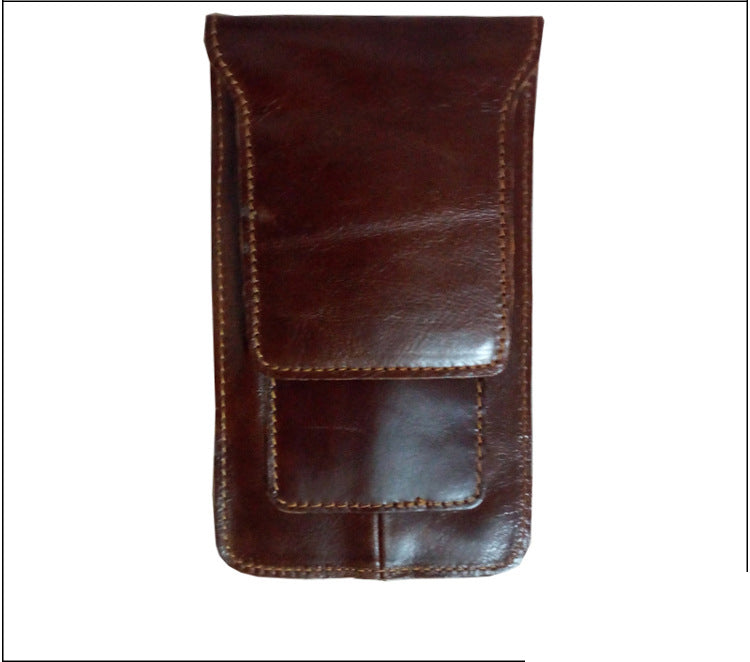 Cool Slim Mens Leather Cell Phone Holsters Belt Pouch Waist Bag for Men - iwalletsmen