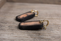 Handmade Leather Mens World of Warcraft Cool Keychain KeyCharm Keyring Pendant for Men