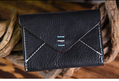Handmade Mens Cool billfold Leather Wallet Men Small Card Slim Wallets Bifold for Men - iwalletsmen