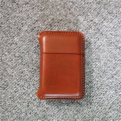 Handmade Leather Mens 14pcs Cigarette Holder Case Cool Custom Cigarette Case for Men - iwalletsmen