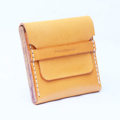 Cool Wooden Beige Leather Mens Cigarette Case Custom Cigarette Holder for Men - iwalletsmen