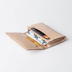 Handmade Leather Mens Cool billfold Wallet Card Holder Small Card Slim Wallets for Men