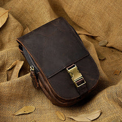 Leather Belt Pouch Mens Small Cases Waist Bag Hip Pack Belt Bag Fanny Pack Bumbag for Men