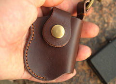 Cool Mens Leather Zippo Lighter Case Zippo lighter Holder with clip - iwalletsmen
