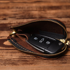 Handmade Leather Mens Cool Car Key Wallet Car Key Holder Car Key Case for Men