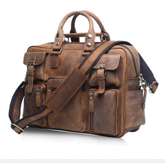 Genuine Leather Mens Cool Messenger Bag Work Bag Satchel Bag Briefcase Bag for men