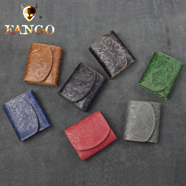 best trifold wallet mens​ Leather Trifold Wallet Women Floral Mens Leather Wallets Trifold Ladies Trifold Wallet