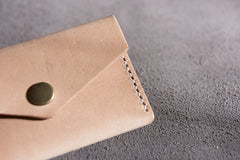 Handmade Leather Mens Cool billfold Wallet Card Holder Small Card Slim Wallets for Men - iwalletsmen