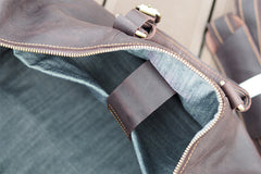 Cool Leather Mens Weekender Bags Vintage Travel Bags Duffle Bag for Men - iwalletsmen