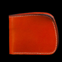 Handmade Leather Bifold Mens billfold Wallet Cool Slim Wallet Biker Wallet for Men