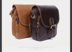 Leather Belt Pouch Mens Small Cases Waist Bag Hip Pack Belt Bag Fanny Pack Bumbag for Men
