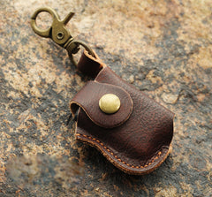 Cool Mens Leather Zippo Lighter Case Zippo lighter Holder with clip - iwalletsmen