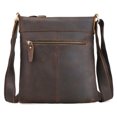 Cool Mens Leather Vintage Small Messenger Bag Shoulder Bag Crossbody Bag for men - iwalletsmen