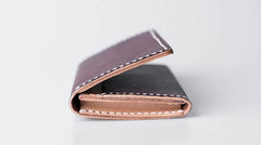 Handmade Leather Mens Cool billfold Wallet Card Holder Small Card Slim Wallets for Men