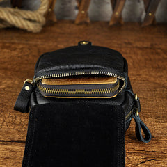 Leather Belt Pouch Mens Small Cases Waist Bag Hip Pack Belt Bag Fanny Pack Bumbag for Men