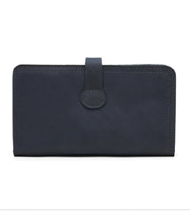 Handmade Leather Mens Travel Wallet Passport Leather Wallet billfold Slim Wallets for Men