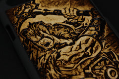 Handmade Leather Tooled iPhone6 7 plus 6s 7s plus League of Legends iPhone Case