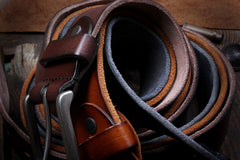 Genuine Leather Mens Leather Men Brown Black Belt for Men Cool Leather Belt