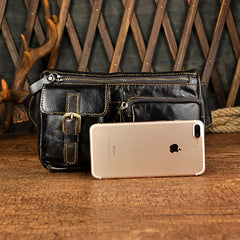 Leather Fanny Pack Mens Waist Bag Hip Pack Belt Bag Bumbag for Men