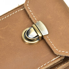 Leather Belt Pouch Mens Small Cases Waist Bag Hip Pack Belt Bag Fanny Pack Bumbag for Men