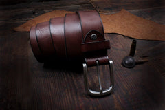 Genuine Leather Mens Leather Men Brown Black Belt for Men Cool Leather Belt