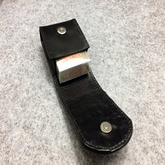 Cool Indian Black Leather Mens Cigarette Case Cigarette Holder Belt Pouch with Belt Loop for Men - iwalletsmen