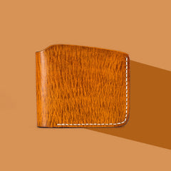 Handmade Mens Cool billfold Leather Wallet Men Small Slim Wallets Bifold for Men - iwalletsmen