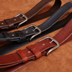 Genuine Leather Mens Leather Men Brown Black Belt for Men Cool Leather Belt