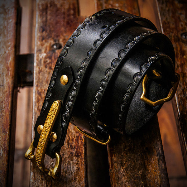 Handmade Genuine Leather Mens Belt Custom Cool Leather Men Black Belt for Men