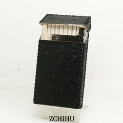 Cute Handmade Leather Womens Pink Black Cigarette Holder Case for Women - iwalletsmen