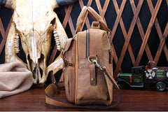 Genuine Leather Mens Cool Messenger Bag Work Bag Satchel Bag Briefcase Bag for men