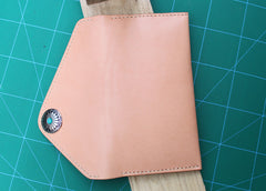 Handmade Leather Mens Envelope Long Wallet Cool Long Wallet for Men - iwalletsmen